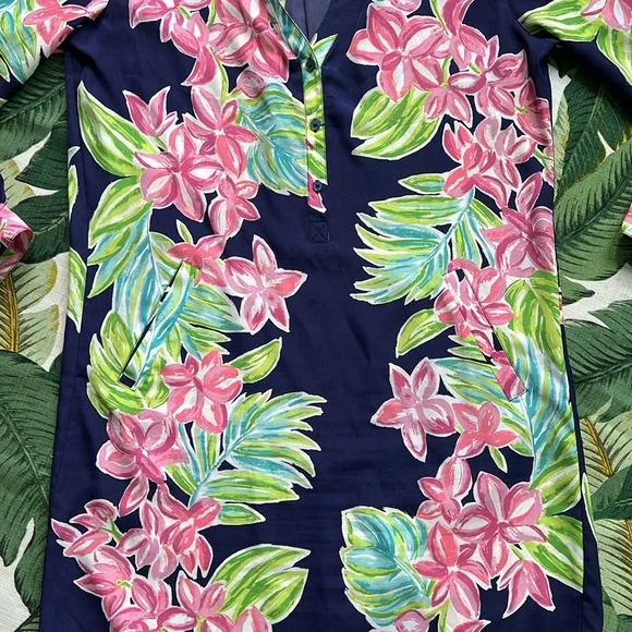 Tori Richard • GORGEOUS Tunic Floral Dress • Size 4 Small - Picture 5 of 7